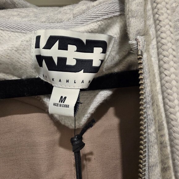 KBB by Kahlana Sweatshirt Trench Coat - Khaki Medium - Picture 10 of 11